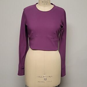 Move Theology purple long sleeve top size L